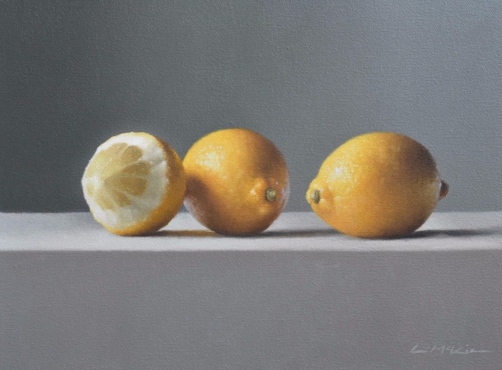 Three Lemons in Morning Light